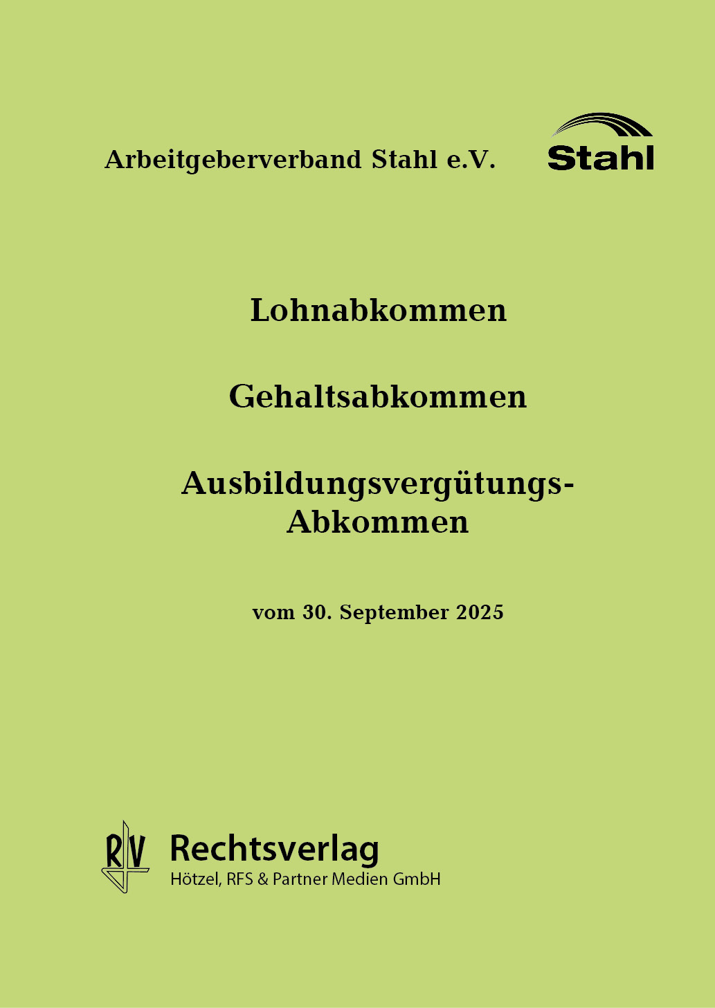 Lohnabkommen, Gehaltsabkommen, Ausbildungsvergütung Abkommen